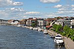 Fredrikstad bryggepromenade fra Kråkerøybroa